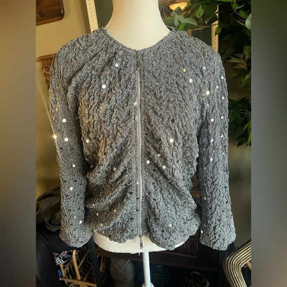 Joseph Ribkoff Sequin Textured Jacket - Picture 13 of 13